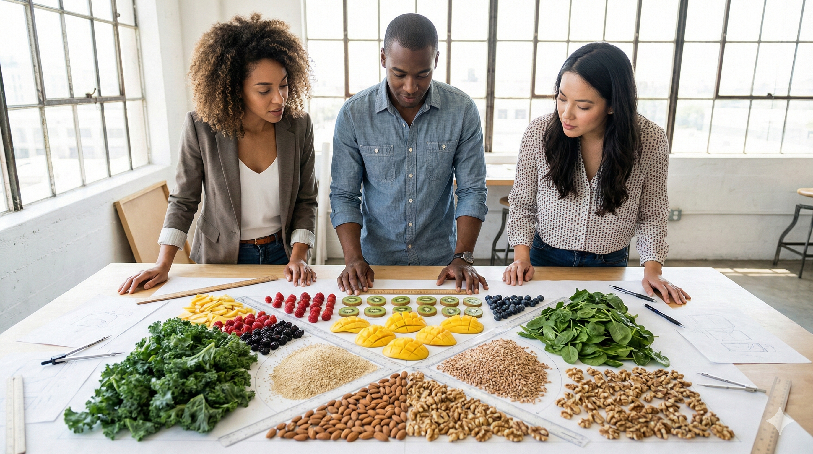 Equipe corporativa saudável